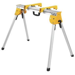 BASES AND STANDS | Factory Reconditioned Dewalt 11 in. x 36 in. x 32 in. Heavy Duty Work Stand with Miter Saw Mounting Brackets - Silver/Yellow - DWX725BR