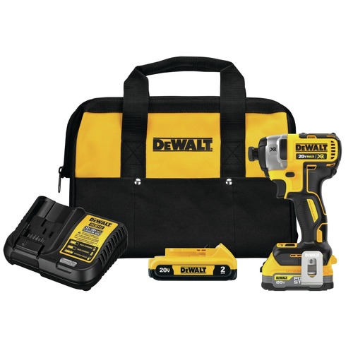 Impact Drivers | Factory Reconditioned Dewalt DCF887D1E1R 20V MAX XR Brushless 3-Speed Lithium-Ion 1/4 in. Cordless Impact Driver Kit with 2 Batteries (1.7 Ah/2 Ah) image number 0