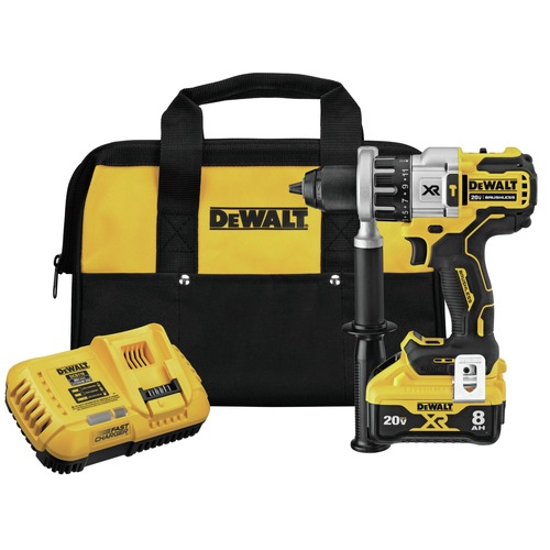 Hammer Drills | Factory Reconditioned Dewalt DCD998W1R 20V MAX XR Brushless Lithium-Ion 1/2 in. Cordless Hammer Drill Driver with POWER DETECT Kit (8 Ah) image number 0
