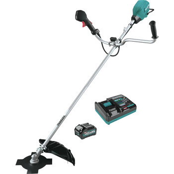 Makita 40V max XGT Brushless Lithium-Ion 9 in. Cordless Brush Cutter Kit (4.0 Ah) - GRU02M1