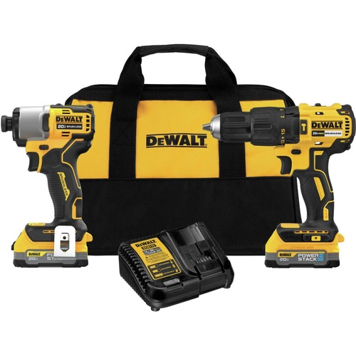 Combo Kits | Factory Reconditioned Dewalt DCK276E2R 20V MAX Brushless Lithium-Ion Cordless Hammer Drill Driver and Impact Driver Combo Kit with 2 Batteries (1.7 Ah) image number 0