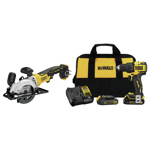 20V MAX Lithium-Ion Cordless Drill/Driver and Circular Saw 2 Tool Combo Kit  with 1.5Ah Battery and Charger
