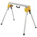 Bases and Stands | Factory Reconditioned Dewalt DWX725BR 11 in. x 36 in. x 32 in. Heavy Duty Work Stand with Miter Saw Mounting Brackets - Silver/Yellow image number 1