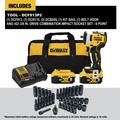 DeWALT Spring Savings! Save up to $100 off DeWALT power tools | Dewalt DCF913P2DWMT19248-BNDL 20V MAX Lithium-Ion 3/8 in. Cordless Impact Wrench Kit with (2) 5 Ah Batteries and (42-Piece) 6-Point 3/8 in. Combination Impact Socket Set Bundle image number 1