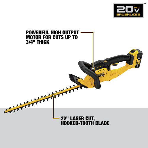 20V Max* Cordless Hedge Trimmer, 22-Inch, Tool Only
