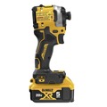 DeWALT Spring Savings! Save up to $100 off DeWALT power tools | Dewalt DCF850P1DCB240-2 20V MAX ATOMIC Brushless Lithium-Ion 1/4 in. Cordless 3-Speed Impact Driver Kit (5 Ah) and (2) 20V MAX 4 Ah Compact Lithium-Ion Batteries Bundle image number 6