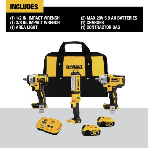 20V MAX* 3-Tool Combo Kit with Contractor Bag
