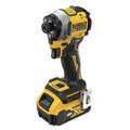 DeWALT Spring Savings! Save up to $100 off DeWALT power tools | Dewalt DCF850P1DCB240-2 20V MAX ATOMIC Brushless Lithium-Ion 1/4 in. Cordless 3-Speed Impact Driver Kit (5 Ah) and (2) 20V MAX 4 Ah Compact Lithium-Ion Batteries Bundle image number 3