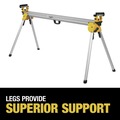 Bases and Stands | Factory Reconditioned Dewalt DWX723R 9 in. x 150 in. x 32 in. Heavy-Duty Miter Saw Stand - Silver image number 12